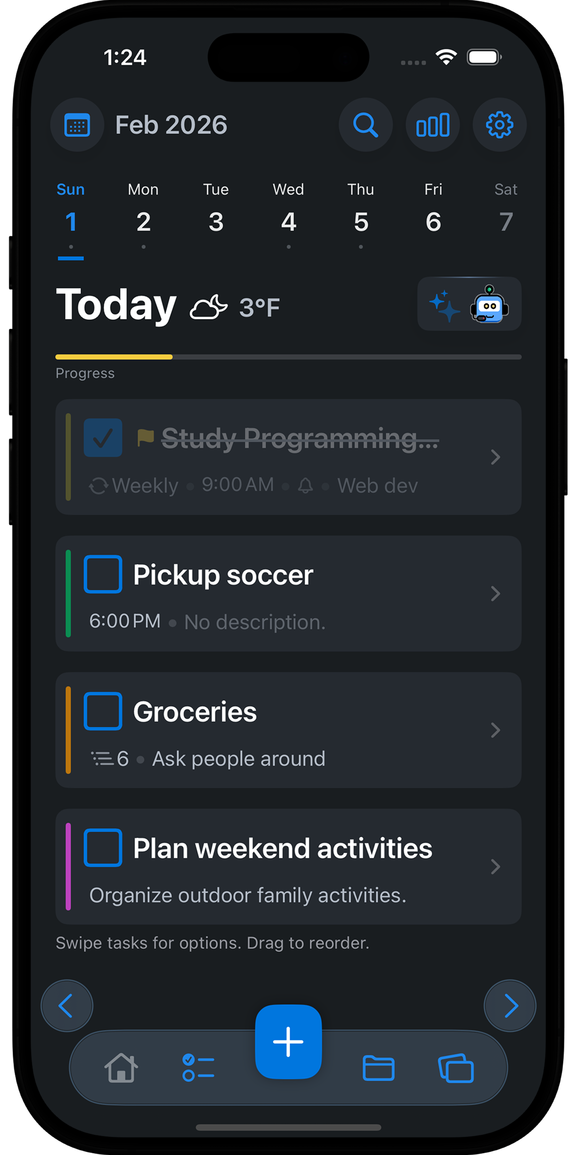 TaskBot App Interface