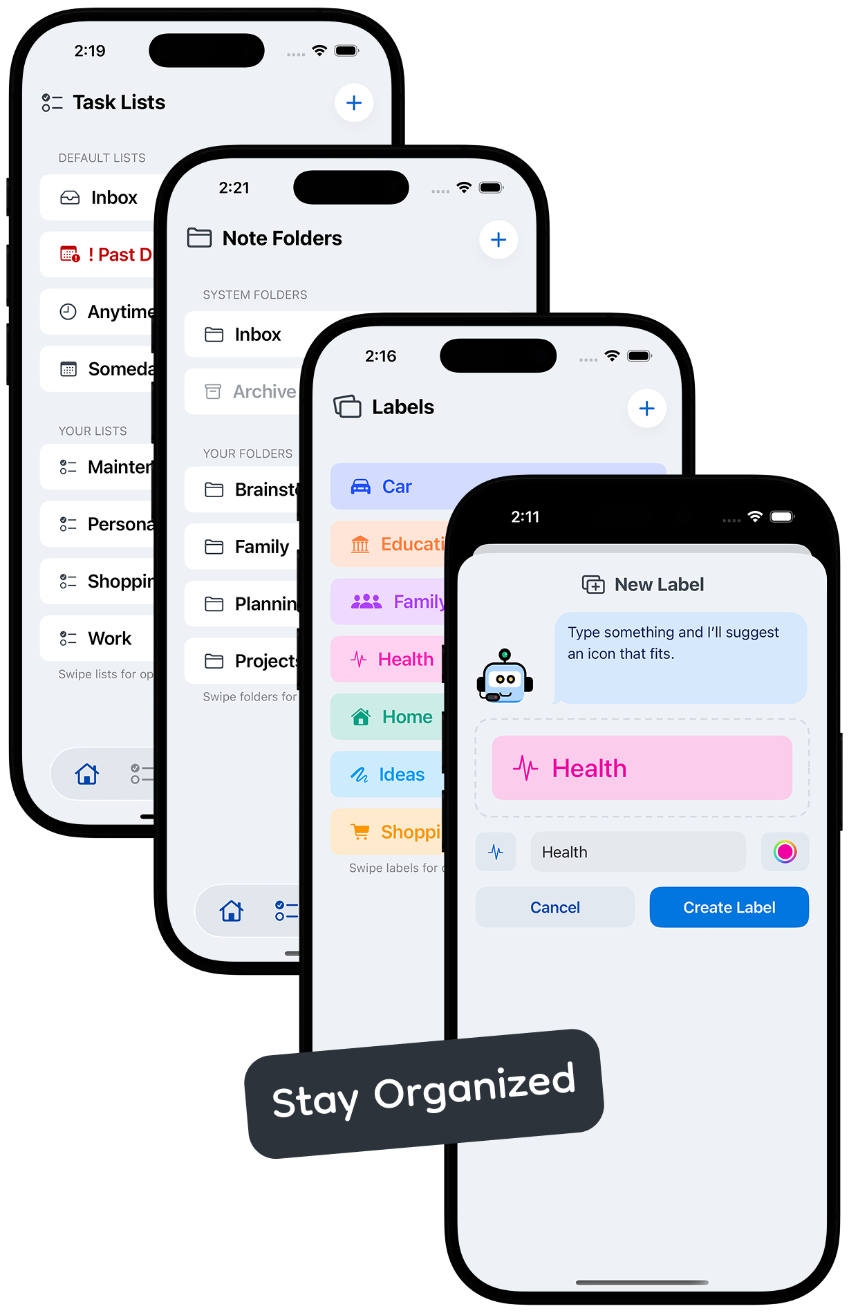 TaskBot App Interface