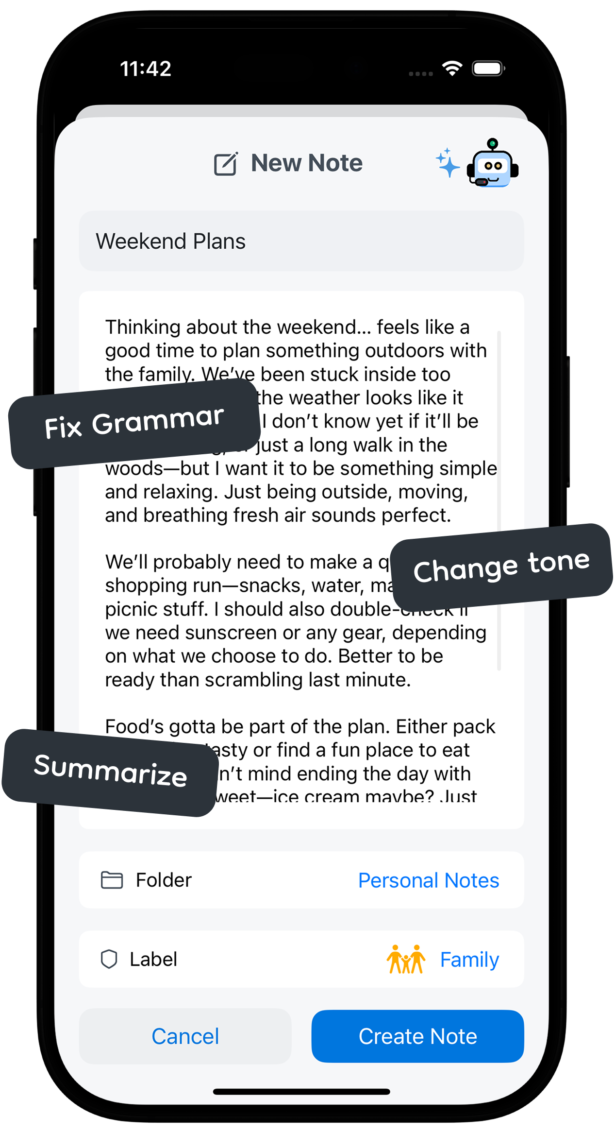 TaskBot App Interface